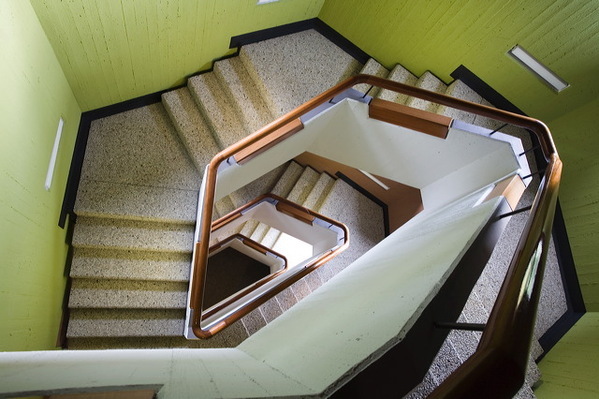 Südliches Treppenhaus von oben gesehen